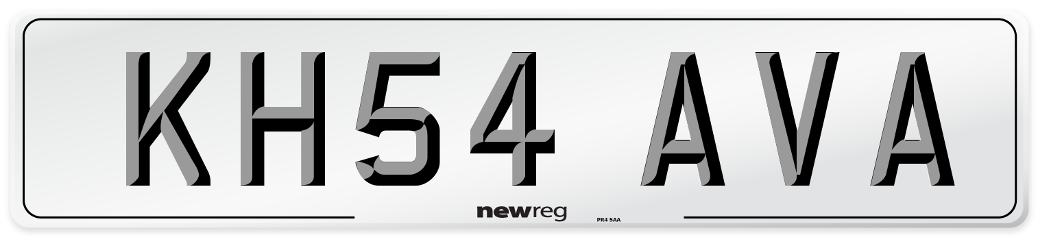 KH54 AVA Number Plate from New Reg